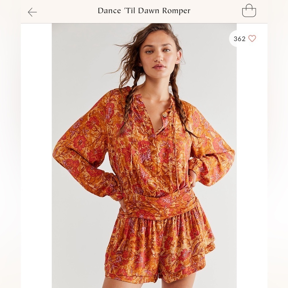 Free people Dance 'Til Dawn Romper size L